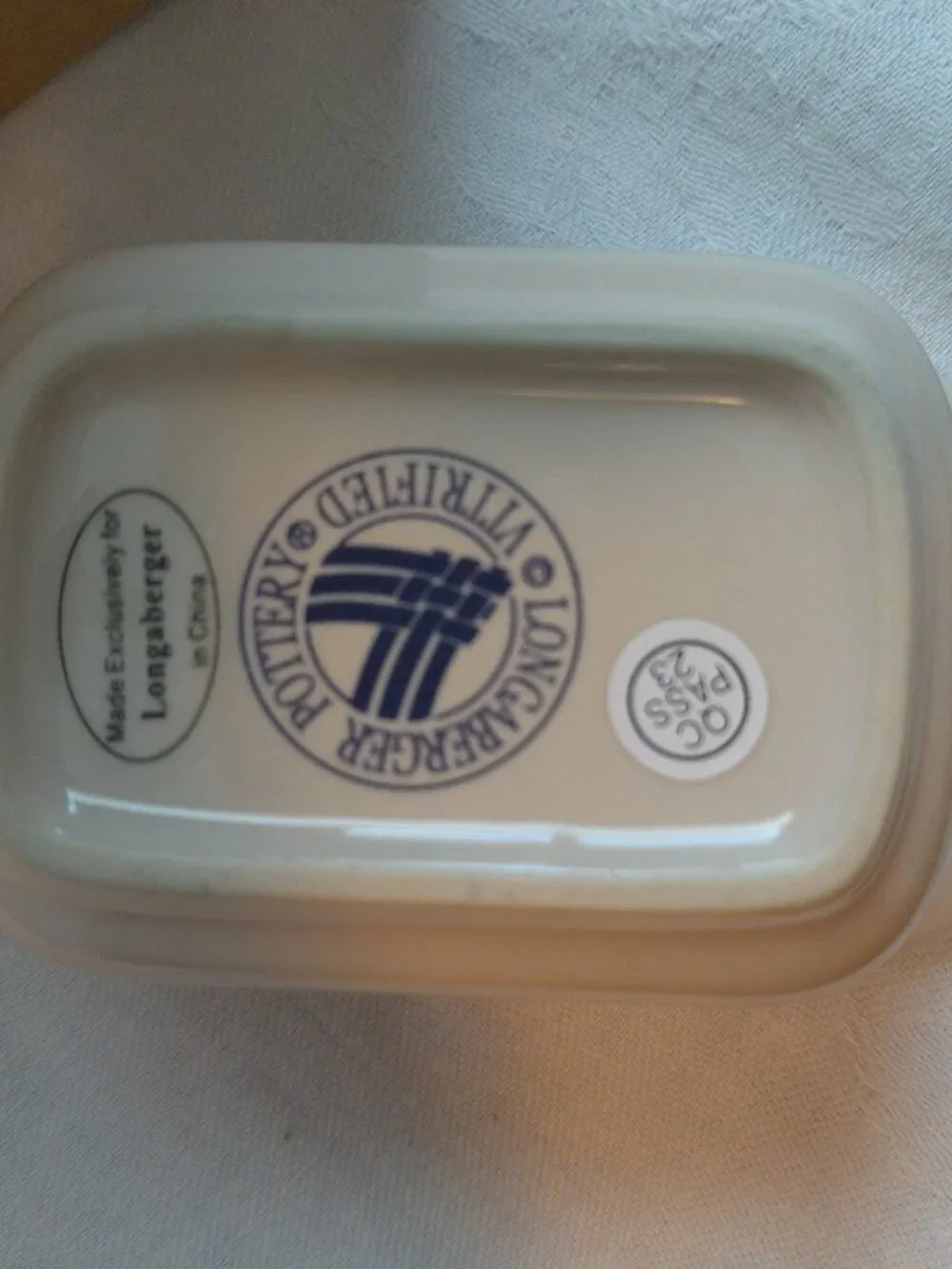 Longaberger Sweetener Holder Woven Traditions Heritage Blue NEW